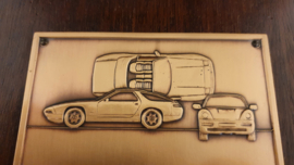 Porsche plaque du trophée - 26cm x 19cm