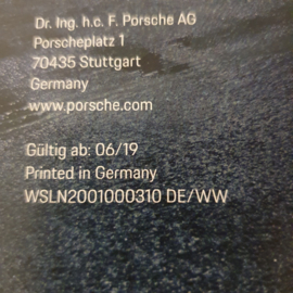 Porsche 718 Cayman GT4 Brochure Couverture rigide 2020 - DE