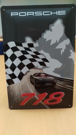 Porsche Boxster 718 muurschild