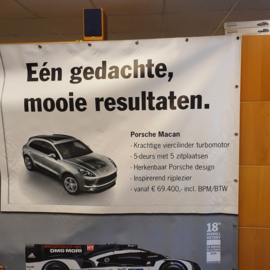 Porsche Dealer Mega Vinyl Banner - 280 x 180 cm