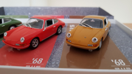 Porsche 911 Classic Set with 4 Models, 911L-911T-911E-911S 1967-1968 scale 1:43 Limited Edition 911 pcs.