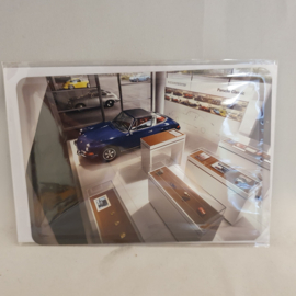 Porsche Classic tin postcard showroom