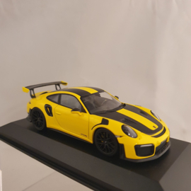 Porsche 911 991 GT2 RS Weissach 2018 Racing Yellow Black 1/43 Minichamps 413067228