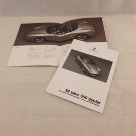 Porsche Boxster S 50 jaar 550 Spyder brochure 2003 - DE WVK 302 010 04