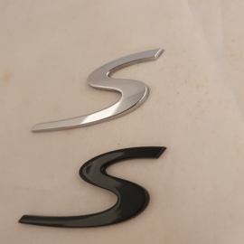 Porsche embleem "S" 6,5 cm