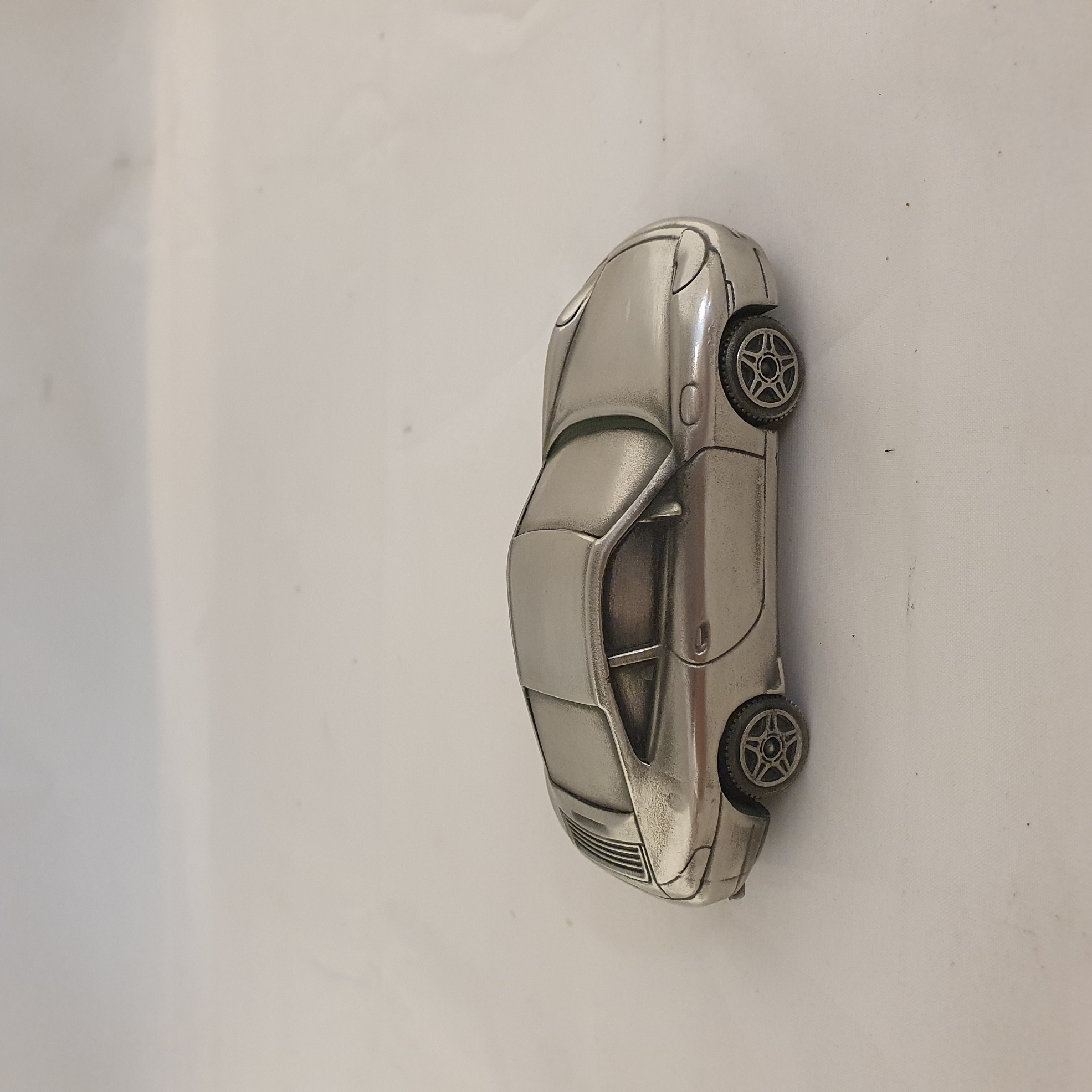 Porsche 911 996 Carrera 1:43 - Presse papier van zilvertin