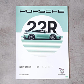 Porsche poster set 75 years Driven by Dreams  - 4 posters WAP0504700R75Y