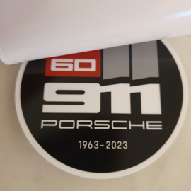 Porsche 60 jaar 911 raamsticker - 1963-2023