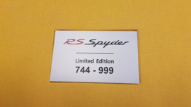 Porsche RS Spyder Limited Edition - by Ulrich Upietz