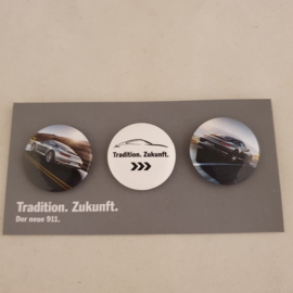 Porsche 911 991 button set - Tradition Zukunft