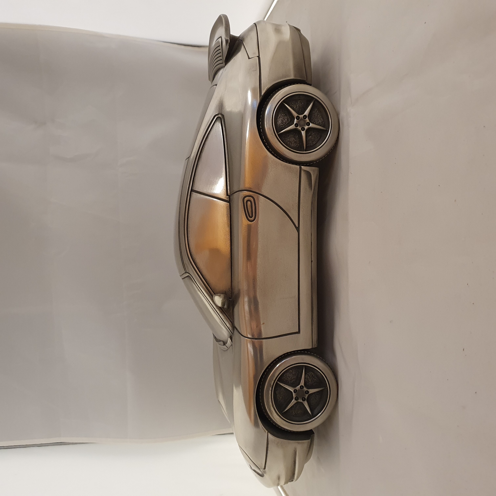 Porsche 911 996 Carrera 1:10 - Presse papier van zilvertin