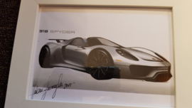 Porsche 918 Spyder Design croquis - Hakan Saracoglu 2012