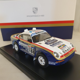 Porsche 959 #186 Winner Rally Paris-Dakar 1986 Rothmans 1/18 Spark - WAP0219590NRLL