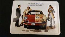 Porsche Classic carte postale en métal elegante Sportiva