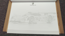 Porsche paper desk pad