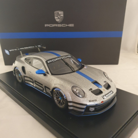 Porsche 911 992 GT3 Cup 2021 GT Argent / Bleu 1/18 Spark - WAP0219920NGT3