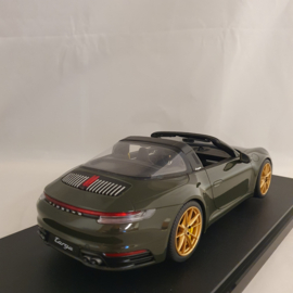 Porsche 911 992 Targa 4S 2020 Vert olive 1/18 GT Spirit GT438