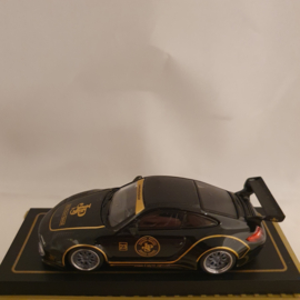 Porsche 911 997 ancien et nouveau JPS en conteneur 1/64 Tarmac - T64-TL053-BKG