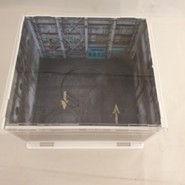 Diorama Porsche RWB Parking d'usine 1/64 Moxtoys