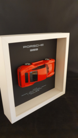 Porsche 959 3D Eingerahmt in Schattenbox - Maßstab 1:24