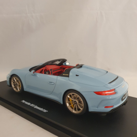 Porsche 911 991 Speedster 2019 Bleu Meissen 1/18 GT Spirit GT408