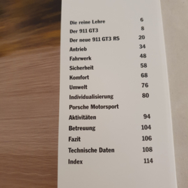 Porsche 911 997 GT3 and GT3 RS Hardcover brochure 2007 Die Reine Lehre - DE