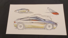 Porsche 911 996 Design Studie - 59 x 33 cm - Steve Murrett