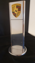 Porsche desktop pylon with logo - Porsche dealer edition polished