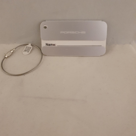 Porsche luggage tag - metal frame