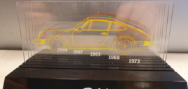 Porsche 911 silouetten Plexiglass 1963-2011