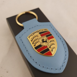 Porsche keychain with Porsche emblem - frozen blue WAP0500310NWSA