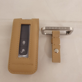 Étui à clé en cuir Porsche luxor beige 971044003 9H6