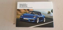 Porsche Geneve Motor show 2014 - Pers informatie set met USB stick