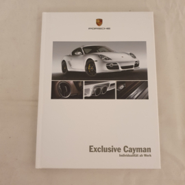 Porsche Exclusive Cayman Hardcover Brochure 2008 - DE WVK61201008