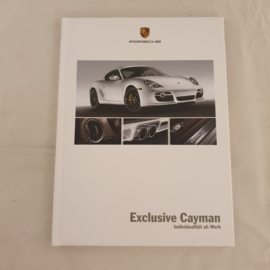 Brochure Porsche Exclusive Cayman Couverture Rigide 2008 - DE WVK61201008