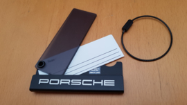 Porsche bagage label - metalen frame