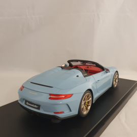 Porsche 911 991 Speedster 2019 Bleu Meissen 1/18 GT Spirit GT408