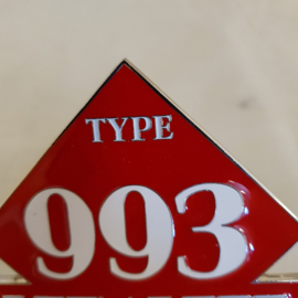 Grillbadge - Porsche Type 993