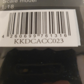 Set van 4 wielen met Fuchs-velgen voor Porsche 911 van 1968 tot 1988 Rood 1/18 KK-Scale KKDCACC023