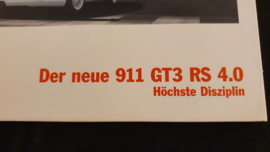 Porsche 911 997 GT3 RS 4.0 Hardcover brochure 2011 Höchste Disziplin - DE