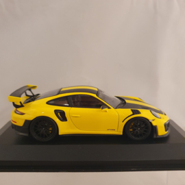 Porsche 911 991 GT2 RS Weissach 2018 Racing Yellow Black 1/43 Minichamps 413067228