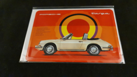 Porsche Classic tin postcard Targa