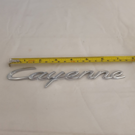 Porsche embleem Cayenne chroom 18 cm