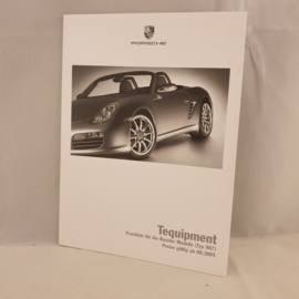 Porsche Boxster 987 Tequipment brochure 2006 - DE WVK60701006