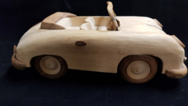 Porsche 356 Cabrio - Modell aus Holz