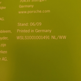 Brochure couverture rigide Porsche 987 Boxster Spyder 2010 WSLS1001001491
