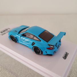 Porsche 911 997 LBWK Baby bleu 1/64 Inno64 - In64-997LB-BBL
