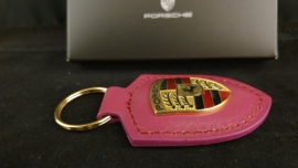 Porsche keychain with Porsche emblem - Rubystone