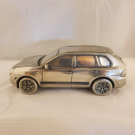 Porsche Cayenne 1:18 - Silver tin paperweight