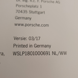 Brochure couverture rigide Porsche Panamera Sport Turismo 2018 WSLP1801000691